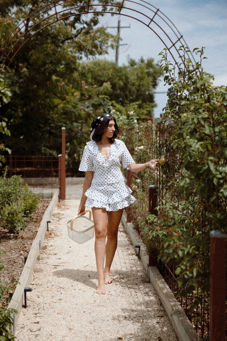 Lenni Ruffle Shorts | Polka Dot